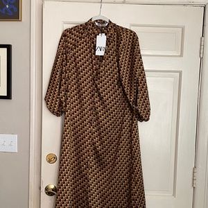 Zara, mid- length dress, never eorn